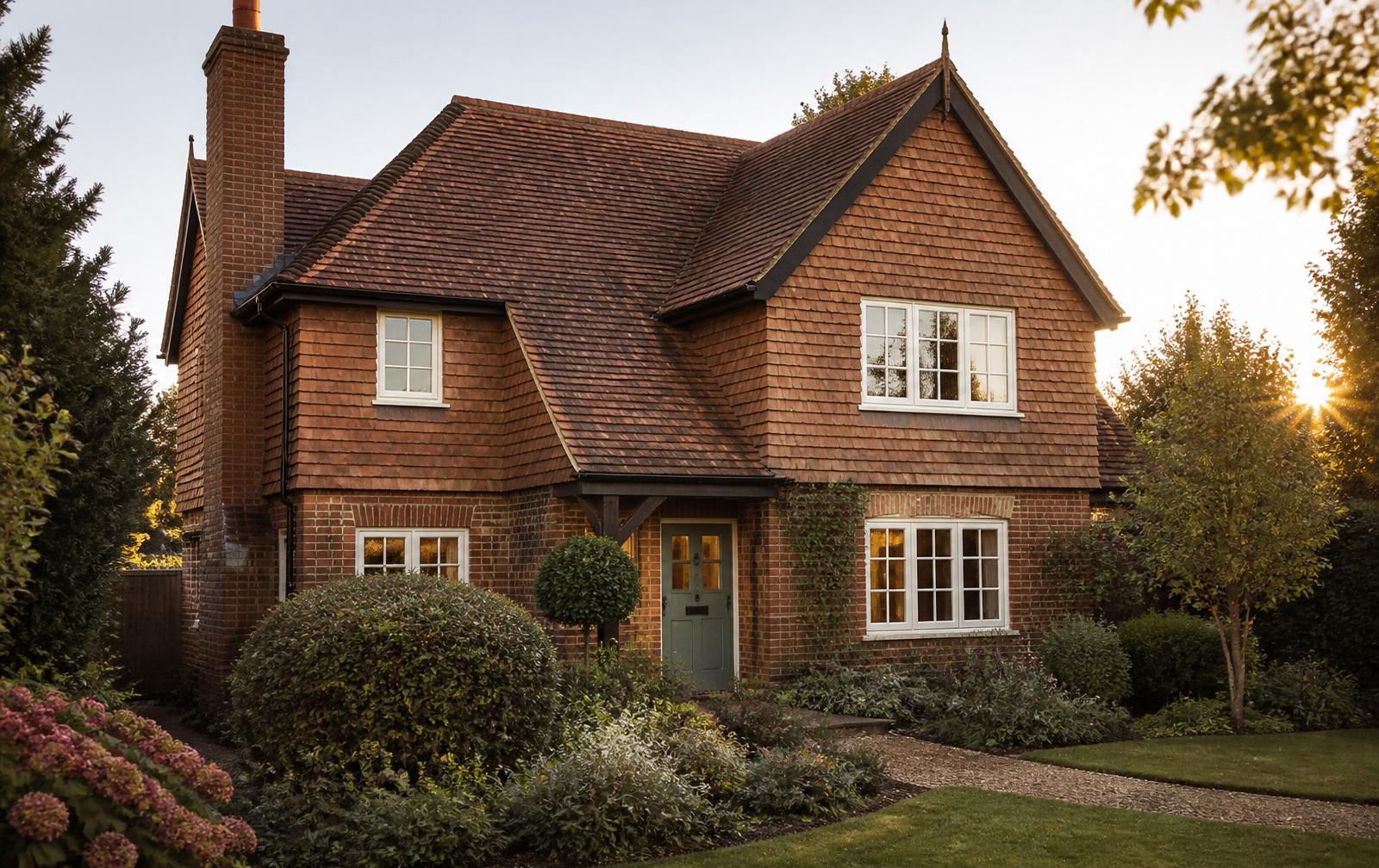 Well-maintained British home exterior